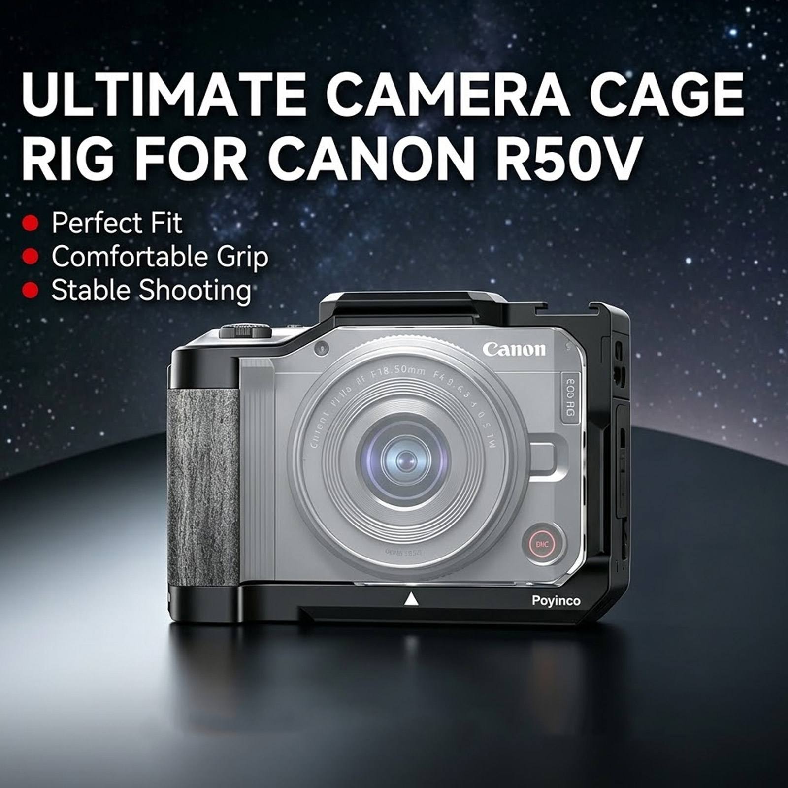 Canon Camera Eos R50 - Aluminum Alloy Camera Cage for Canon