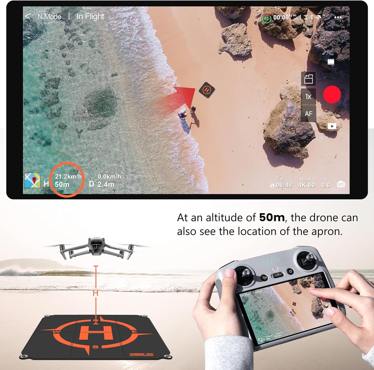 STARTRC Drone Landing Pad, Uni - огляд і ціна Dji Drone Air 3