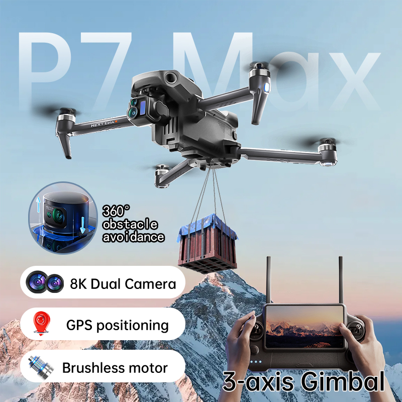 NEW P7 Max Drone 8K Camera GPS - огляд і ціна Drone Gimbal 3 Axis