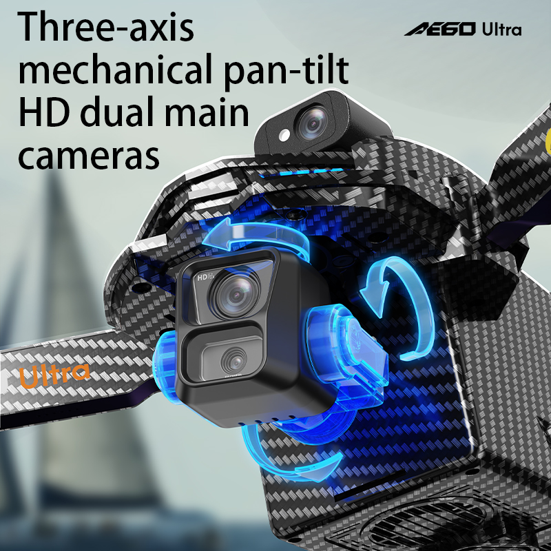 AE60 GPS Drone Professional 8K - огляд і ціна Drone Gimbal 3 Axis
