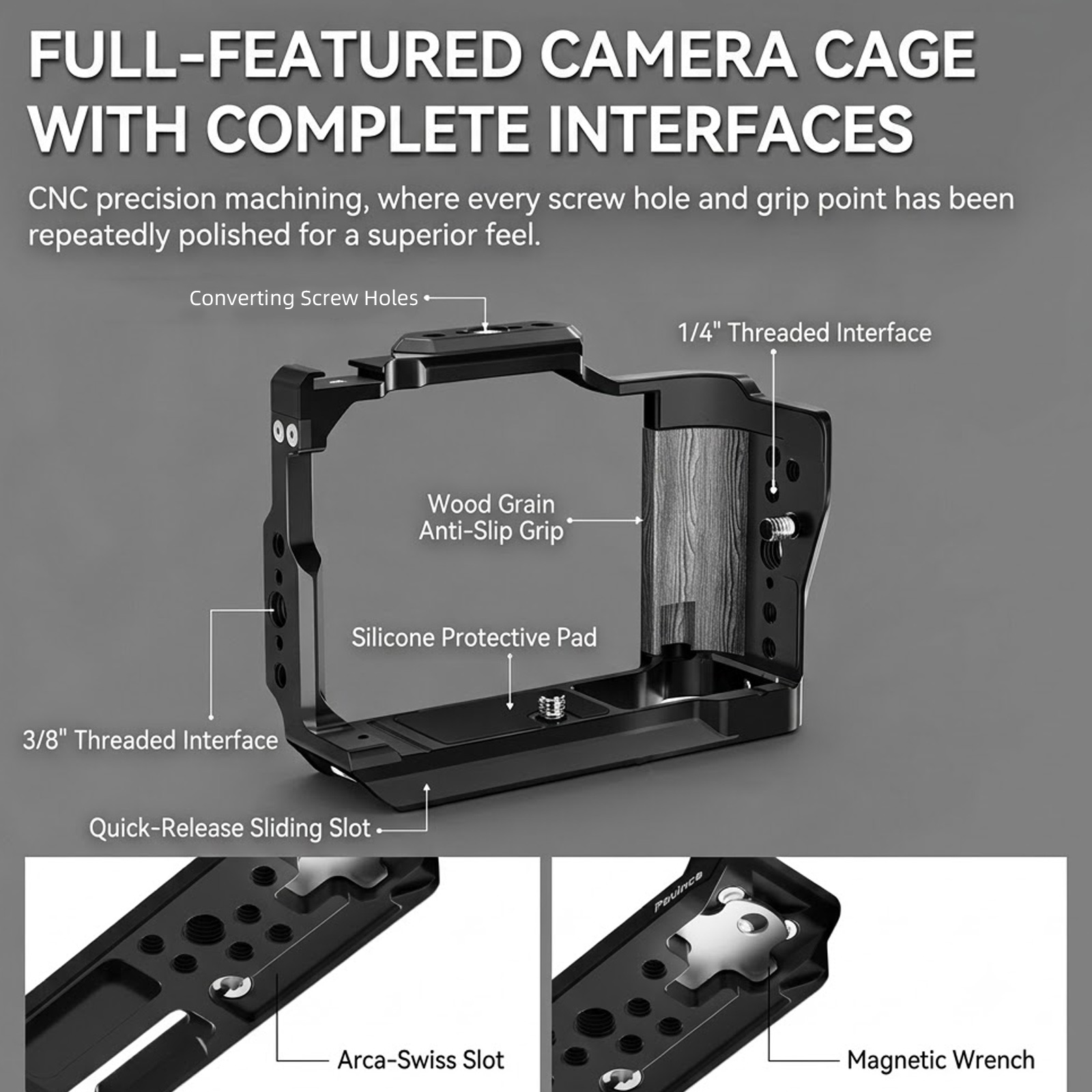 Aluminum Alloy Camera Cage for - огляд і ціна Canon Camera Eos R50